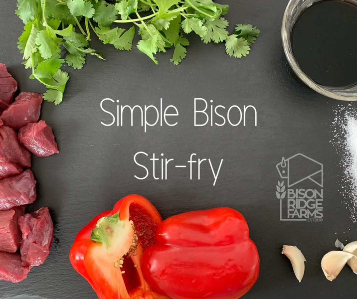 SIMPLE BISON STIR-FRY